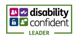 logo 'disability confident leader'